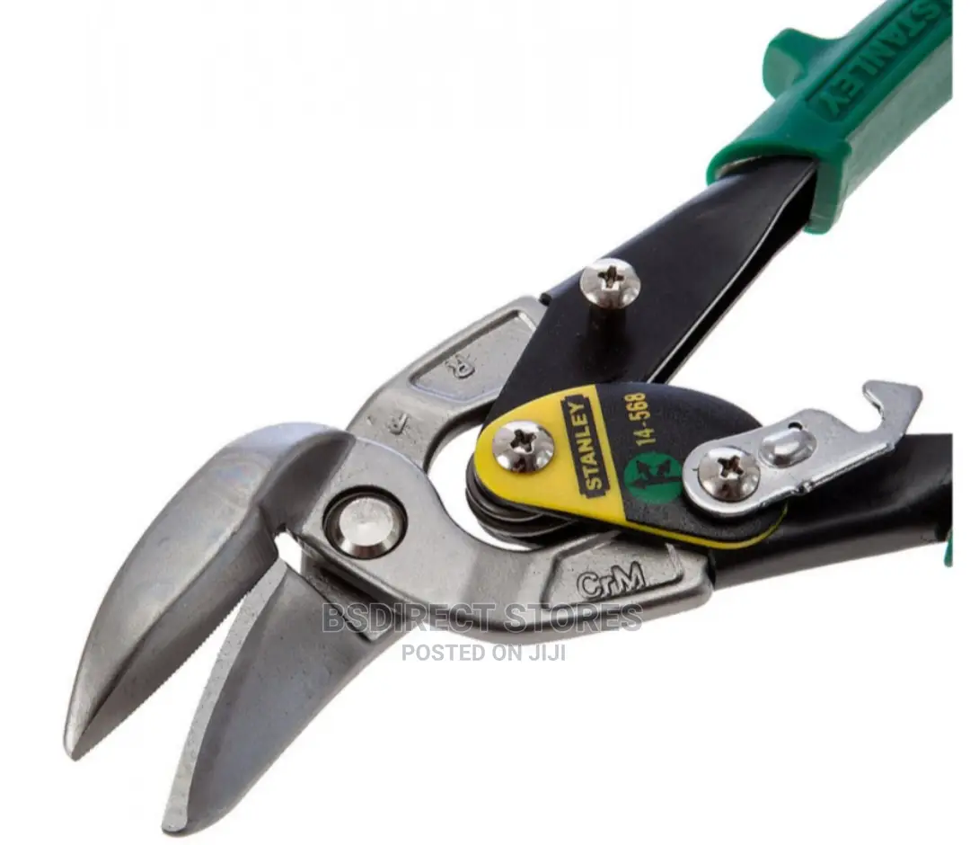 Stanley Green Offset Aviation Snip Right Cut 250mm (10in)
