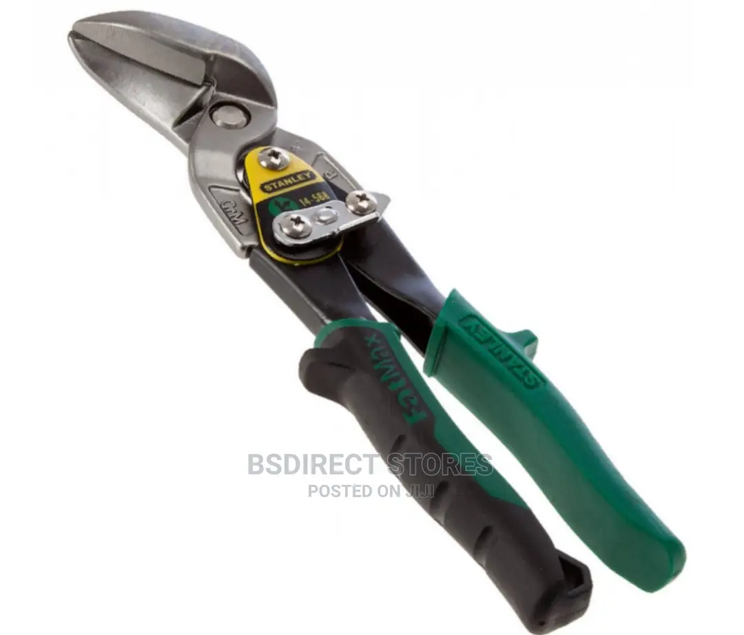 Stanley Green Offset Aviation Snip Right Cut 250mm (10in)