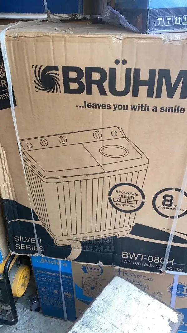 Bruhm WASHING MACHINE AUTOMATIC 8 KGS White