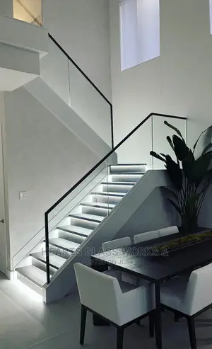 Simple But Classic Plain Glass Railings