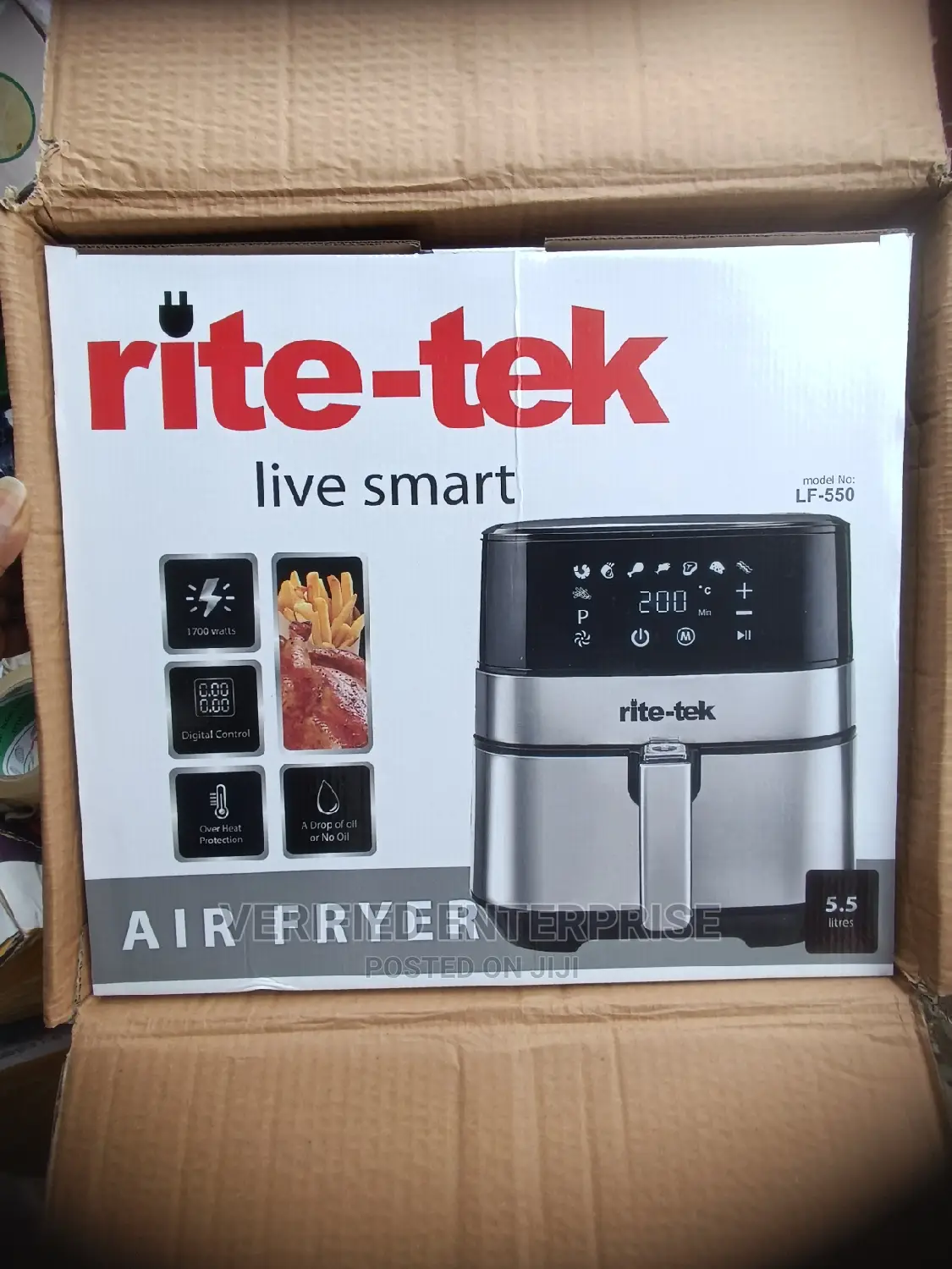 Rite-Tek Air Fryer - 5.5l