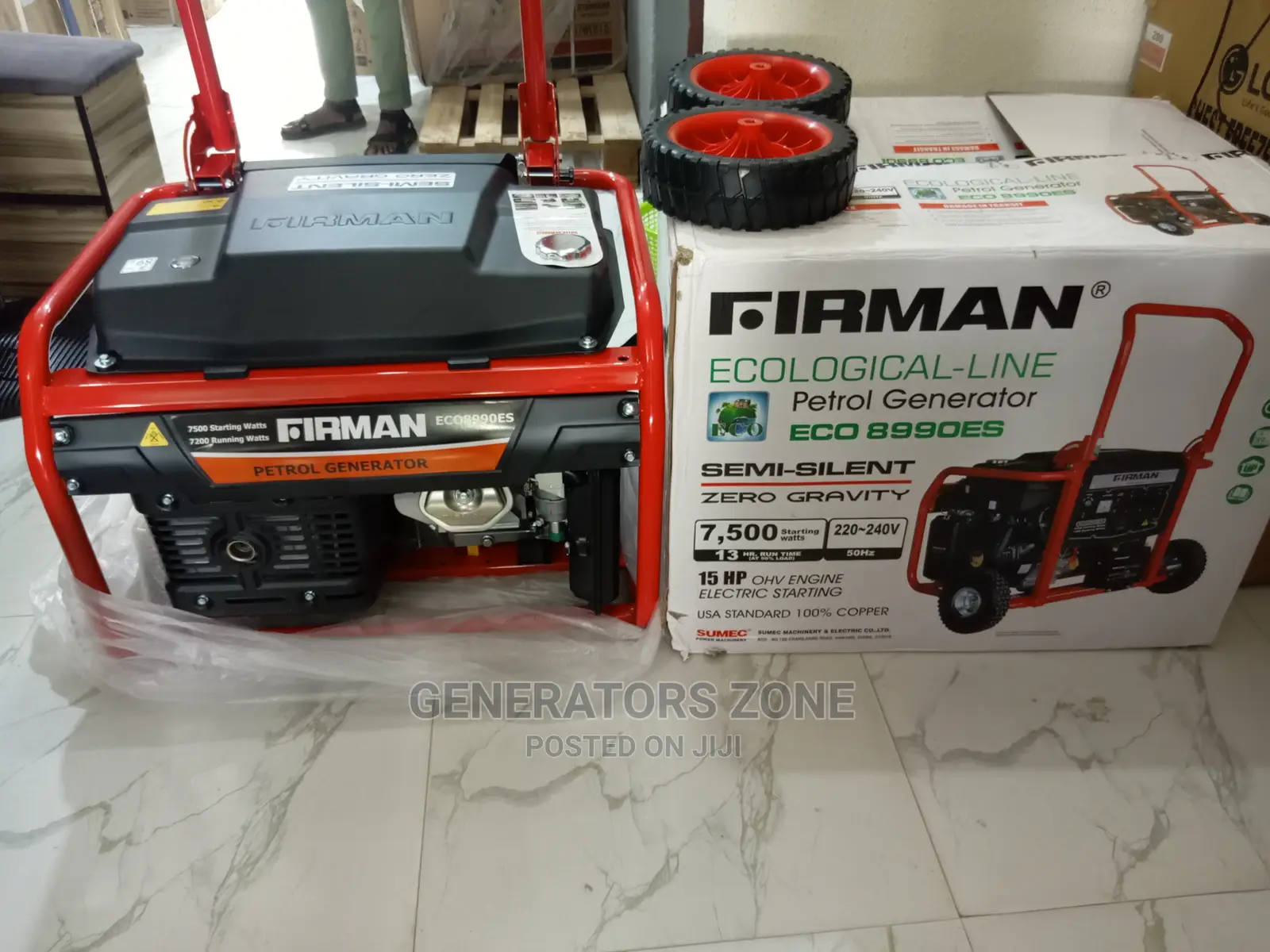 Eco8990es Firman Generator 7.5kva 100% Copper