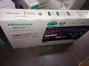 Black- Hisense 43'' A4G Smart TV | Youtube + Netflix