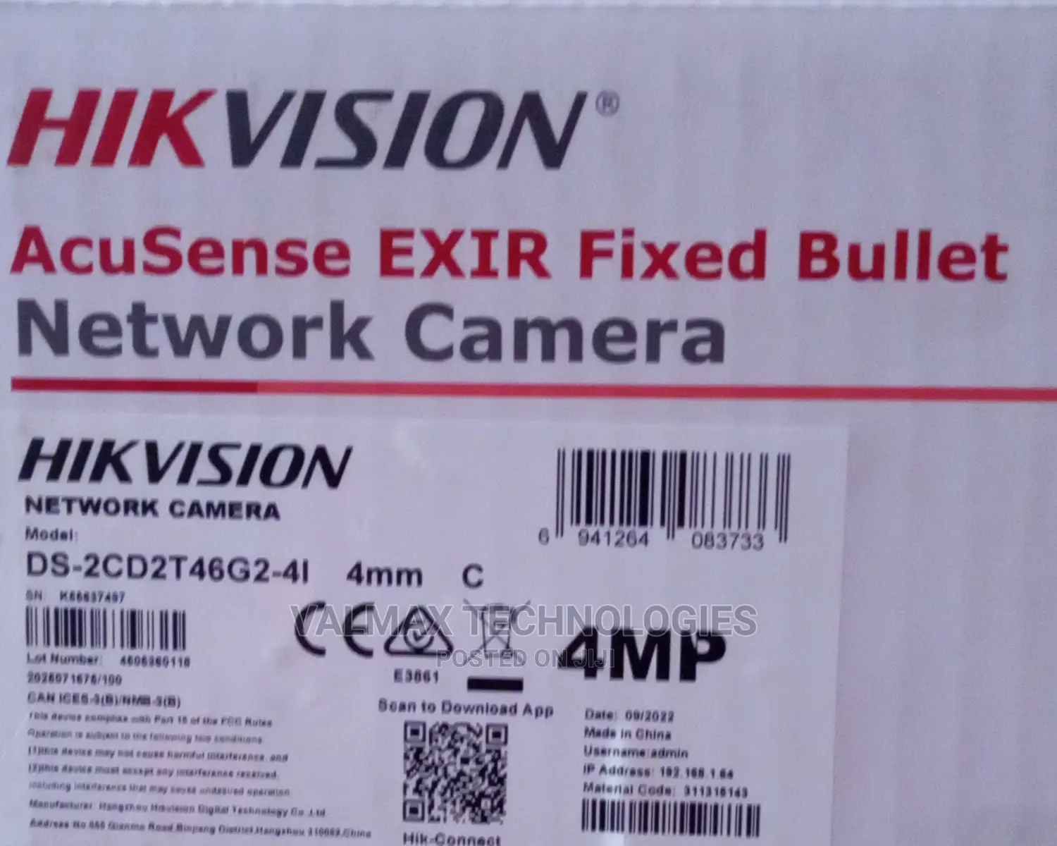 Hikvision Acusense Darkfighter Camera