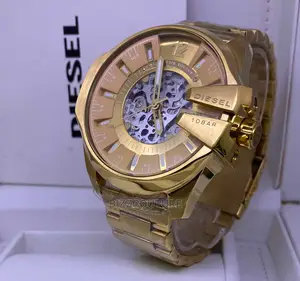 Original Diesel Gold Chain Strap Watch Available in Store