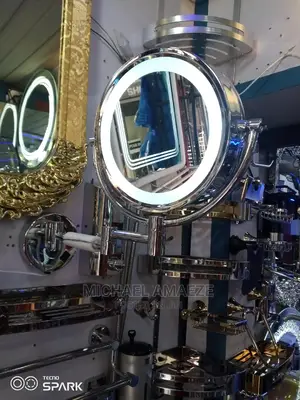 Magnifying LED Mirror Silver and Gold Color