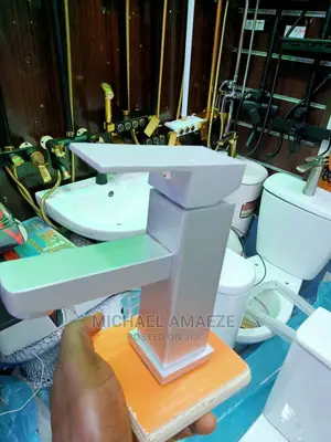 White Basin Mixer Tap