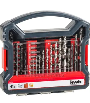 KWB Power- 41 Drill and Bit Set, Grains, Stone, Wood, Metal