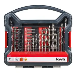 KWB Power- 41 Drill and Bit Set, Grains, Stone, Wood, Metal