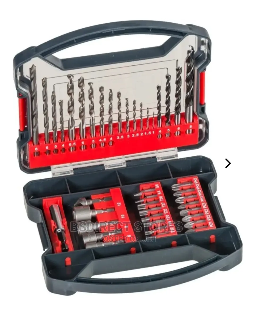 KWB Power- 41 Drill and Bit Set, Grains, Stone, Wood, Metal