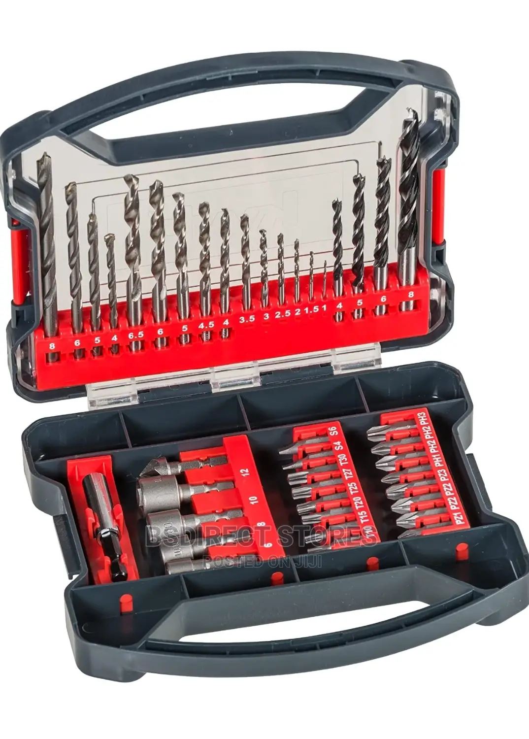 KWB Power- 41 Drill and Bit Set, Grains, Stone, Wood, Metal