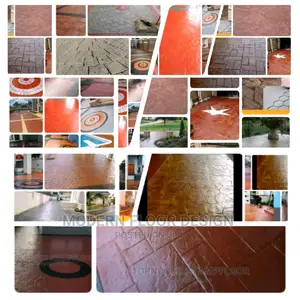Sun Bright Modern Stamps Floor