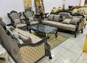 Luxury 8 Seater Living Room Fabric Turkish Sofa Chair.
