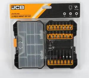 JCB - 21 Piece Impact Driver Bit Set With Durable Case