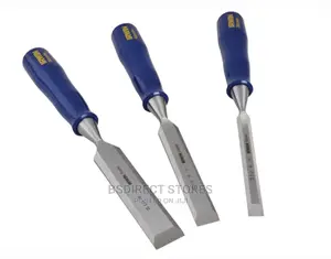 Irwin Marples Bevel Edge Chisel Blue Chip Handle Set Of 3