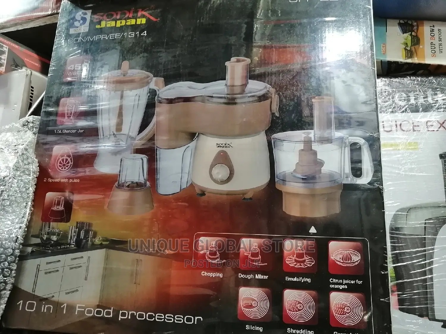 Sonik Japan 10 in 1 Food Processor