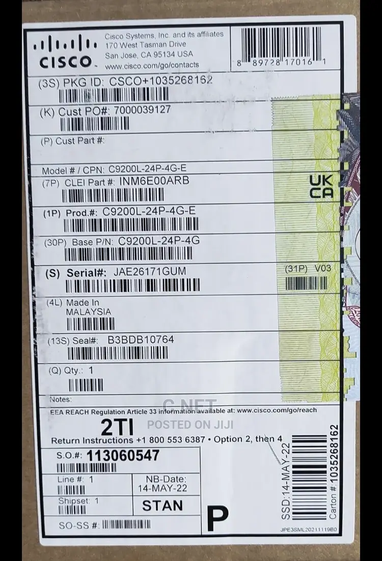 Cisco C9200l -24p-4g-E