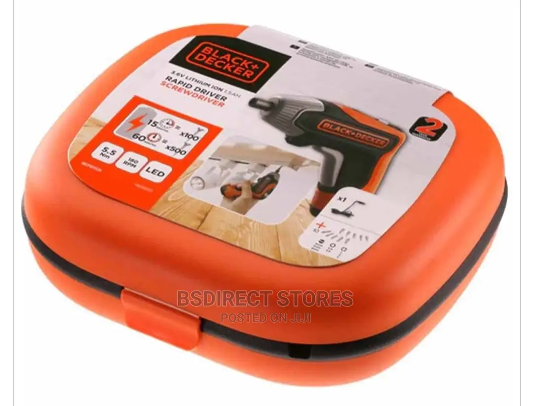 Black+Decker 3.6V Li-Ion Cordless Fast Charge Screwdriver