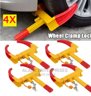 Tire Security Lock / Clamp Made Of Hardened Steel