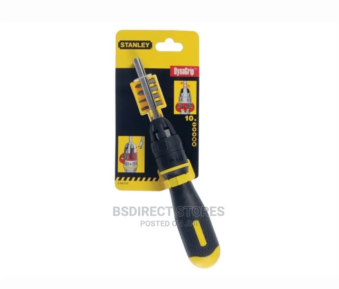 Stanley STA068010 Multibit Ratchet Screwdriver With 10 Bits