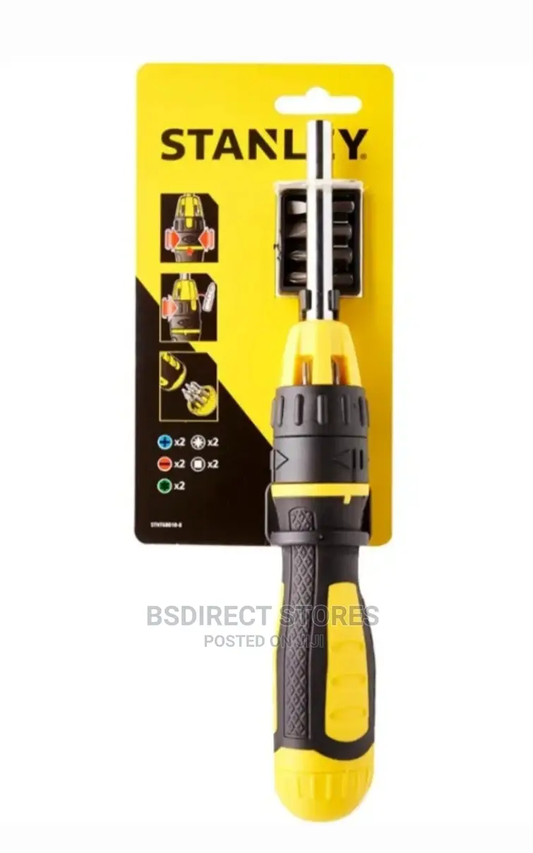 Stanley STA068010 Multibit Ratchet Screwdriver With 10 Bits