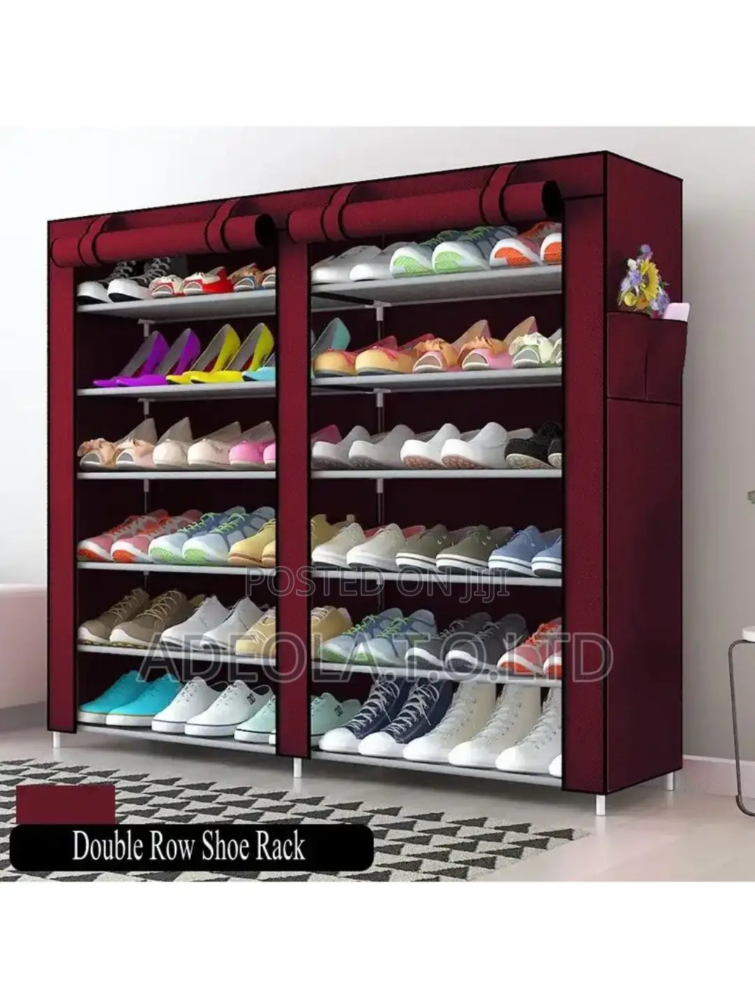 Double Row Shoe Rack