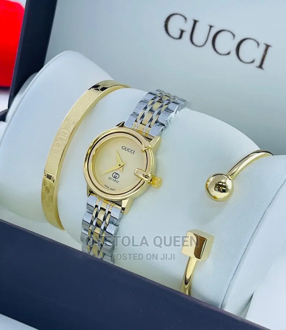 Gucci Women’S Wristwatch and Hand Bracelet
