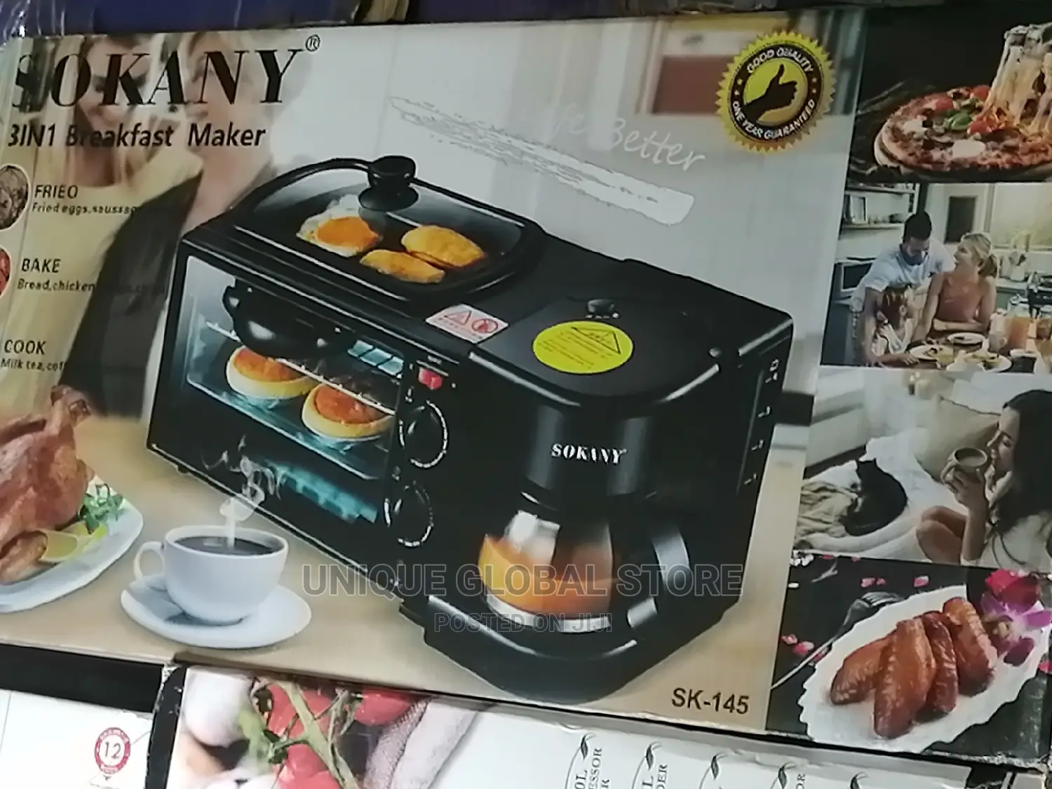 Sokany Breakfast Maker - 3 In 1 - 600W