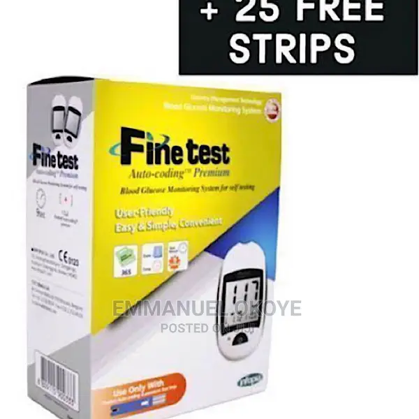 Finetest Autocoding Blood Glucose Monitor With 25 Freestrips in Isolo ...