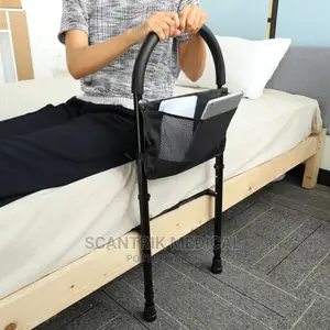Adjustable Heights Safety Bedside Safety Handle With Storage