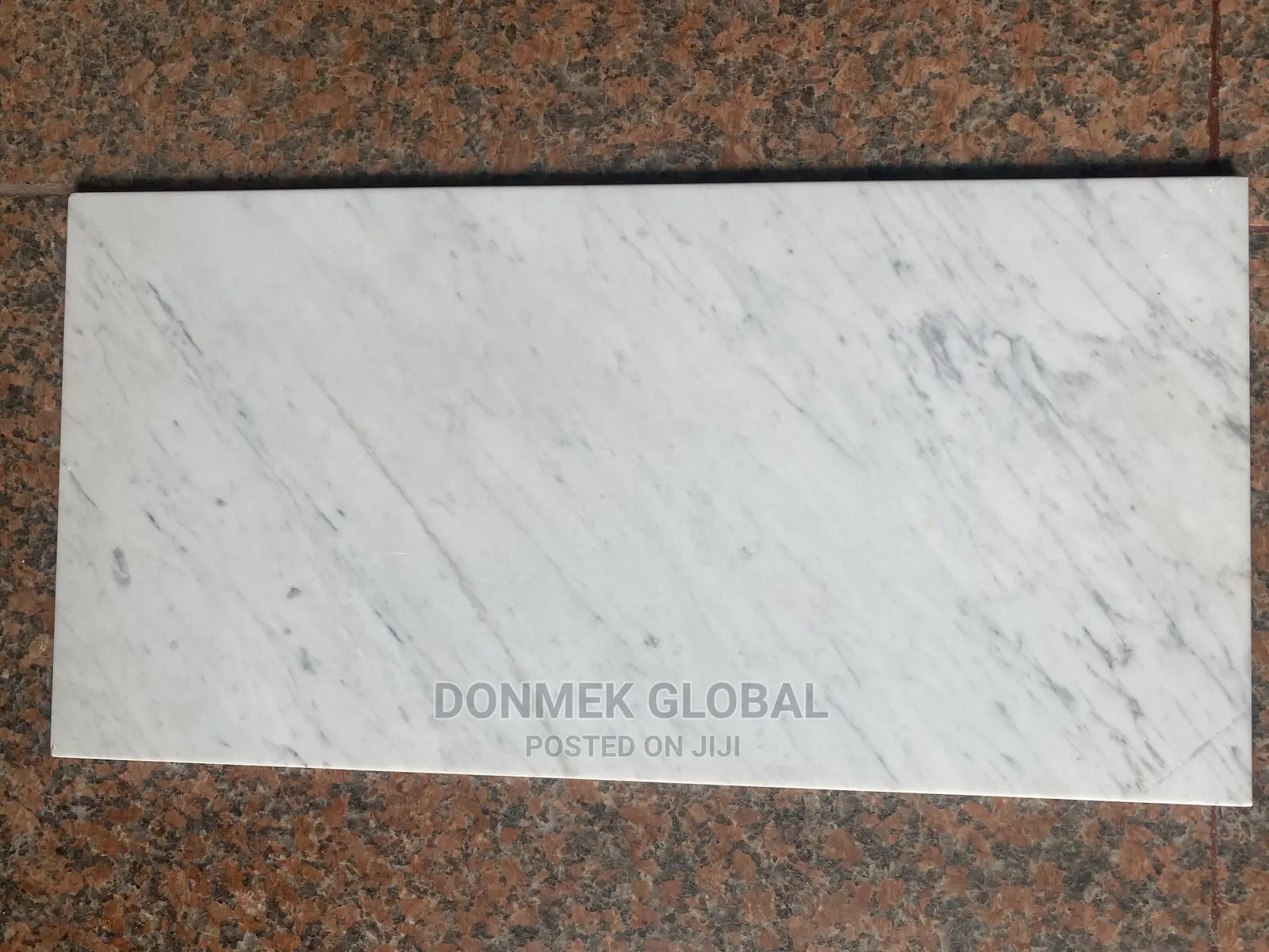 White Carara Tiles 1cm Thickness