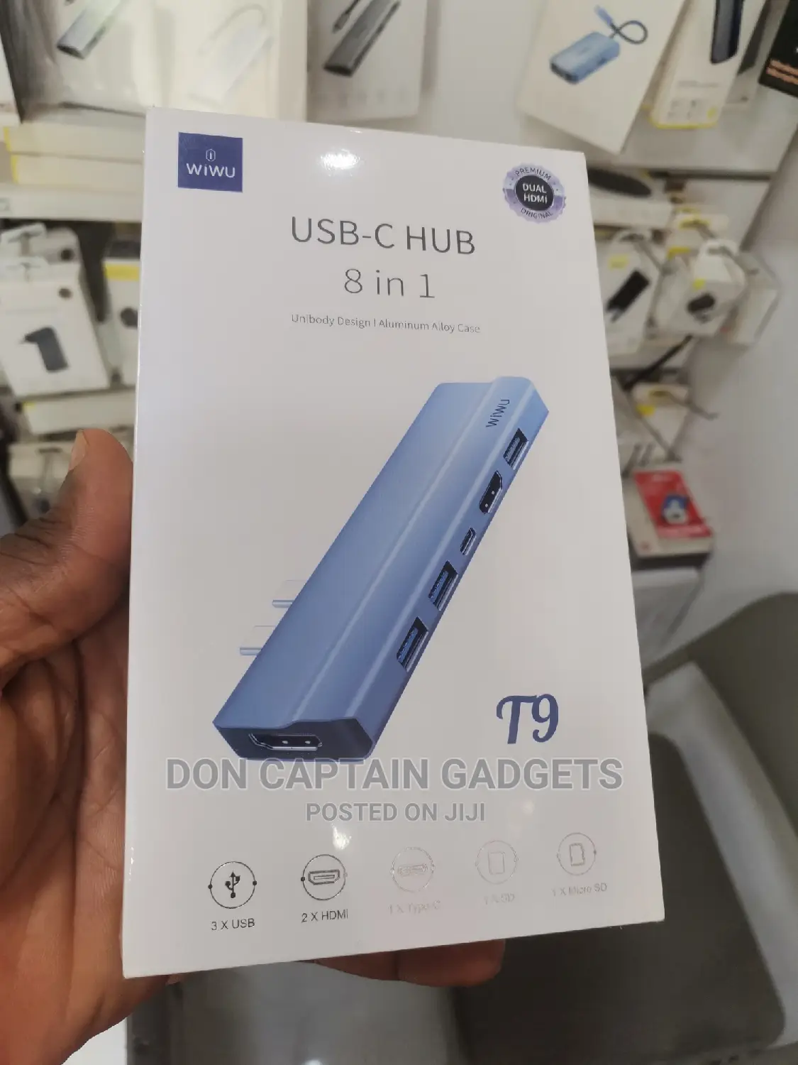 Wiwu TYPE-C Hub 8in1 T9