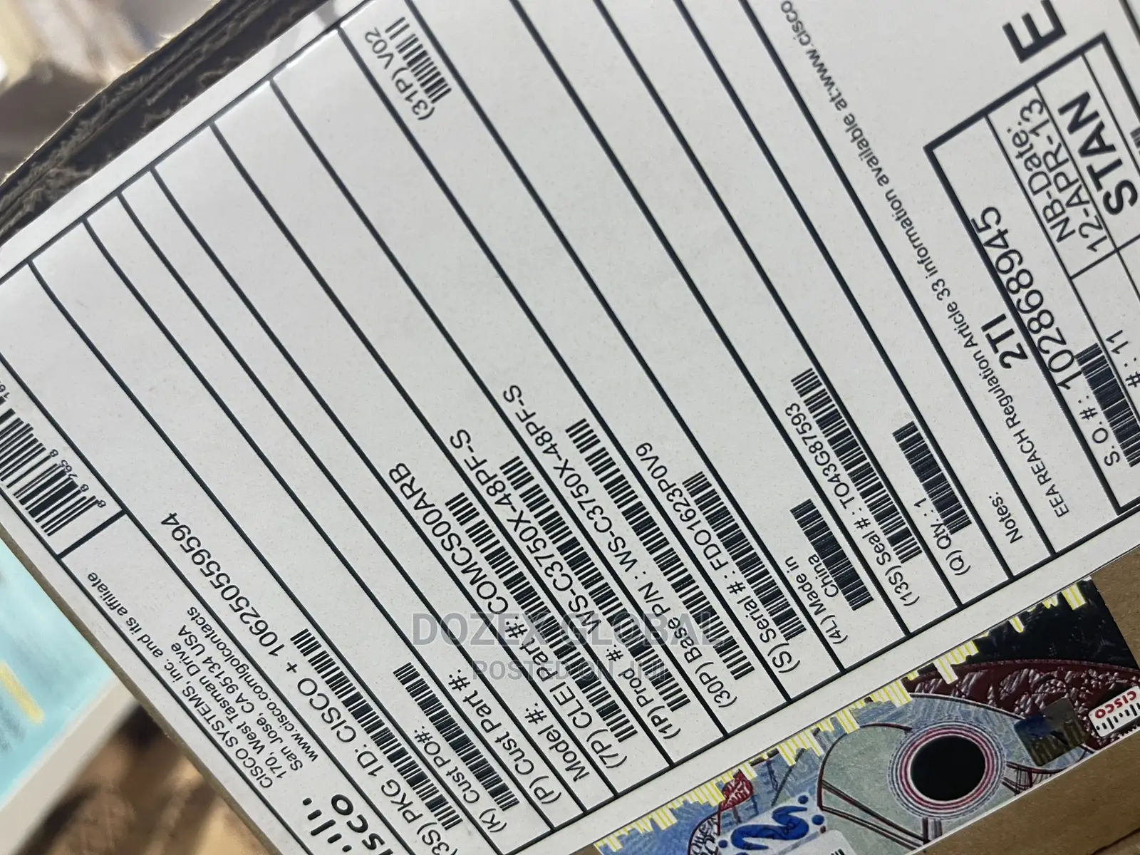 Cisco 3750x-48pf-S Catalyst 48 Gigabits and Poe Switch