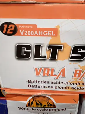 200ah 12v G L T Solar Battery One Year Warranty