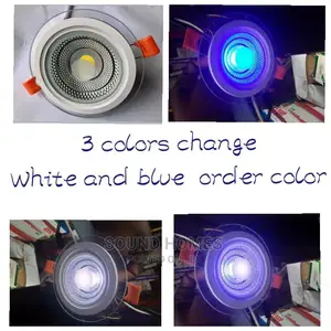 6w Glass Spot Lights (Single And Double Colours)