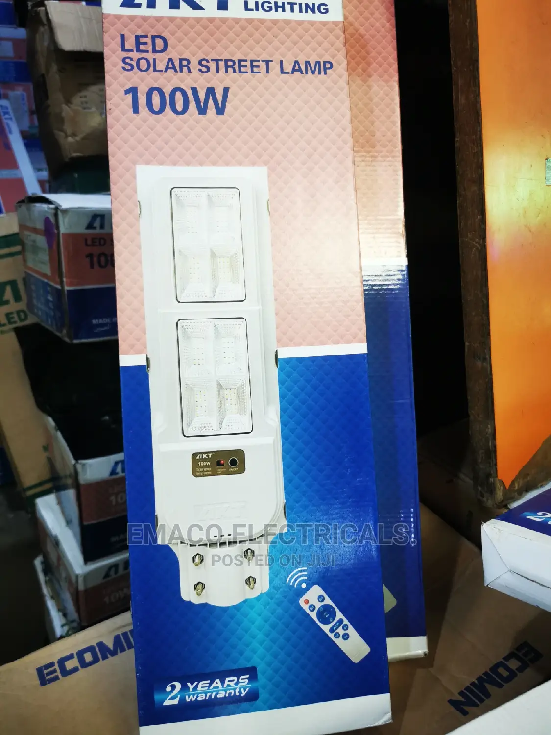 100w Akt Solar All in One Street Light - Emaco Electricals. Price: ₦ ...