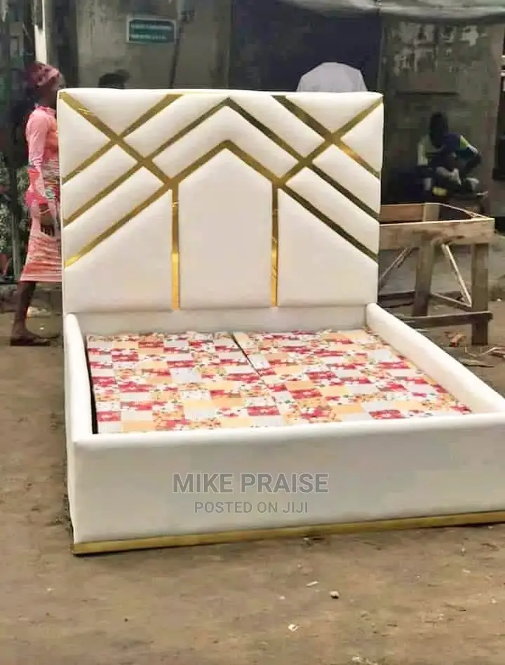 Upholstery 4.5ft by 6ft Leather Bedframe