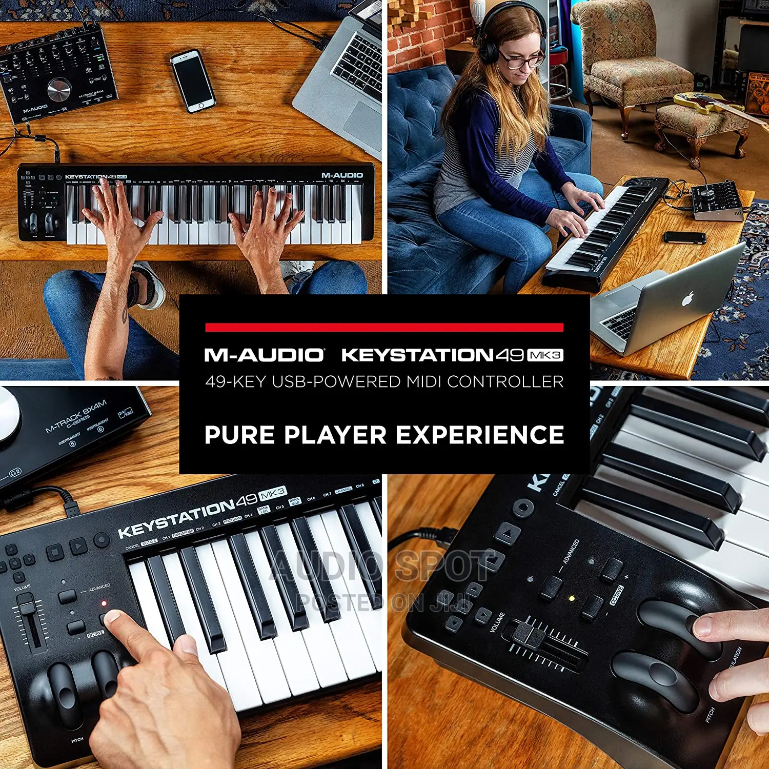 M Audio Keystation 49 -Synth Action 49 Keys Midi Control