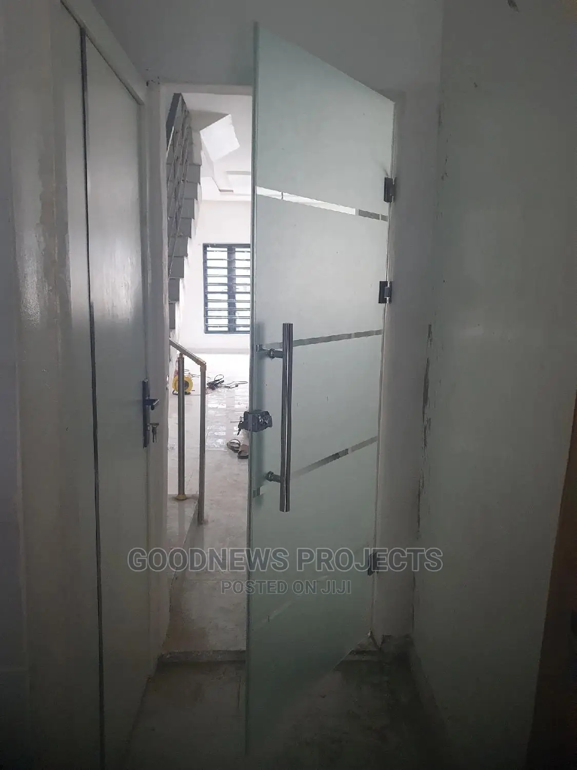 Designed Kitchen Glass Door