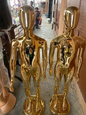 Age 5 Years Upwards Gold Chrome Unisex Children Mannequin