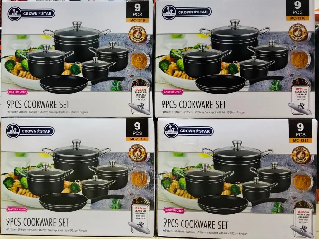 Master Chef 9pcs Non Stick Pots