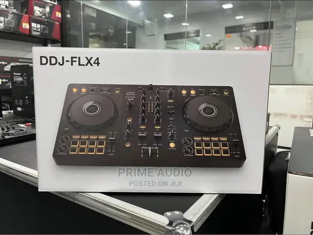DDJ-FLX4 Pioneer DJ DDJ-FLX4 & USB-C Cable – Bundle Set