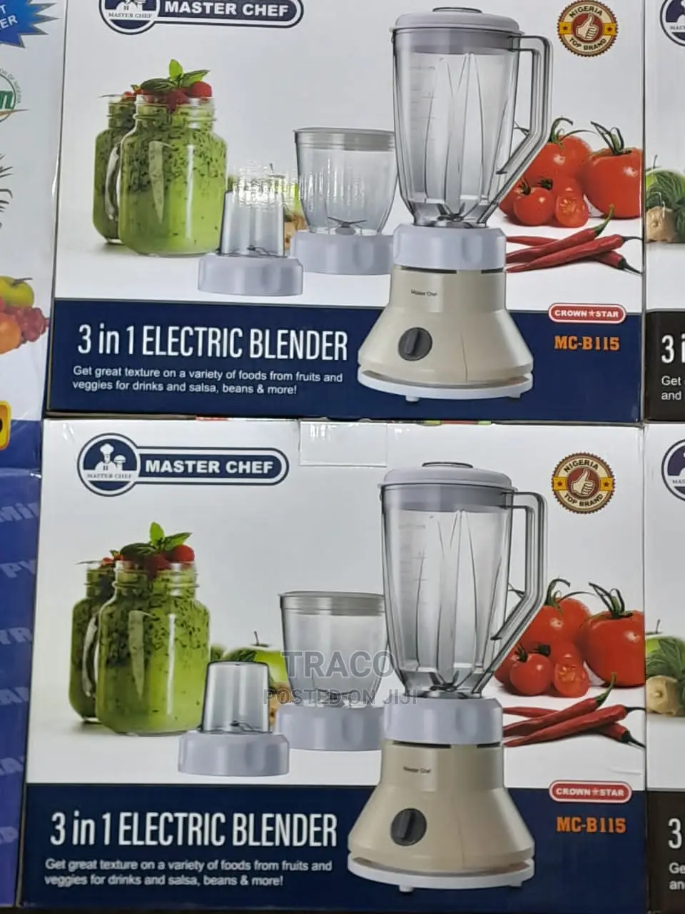 Master Chef Blender/Grinder With 2 Mills