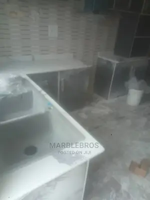 White Marble Stone Countertop Finishing MB