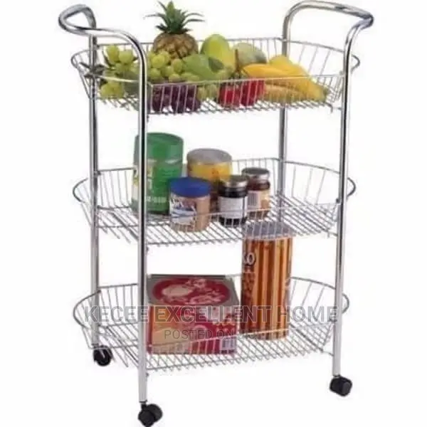Kitchen Trolley With Wheels - 3 Tier