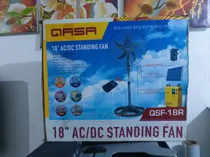 Qasa 18 Inches AC/DC Standing Fan + Remote