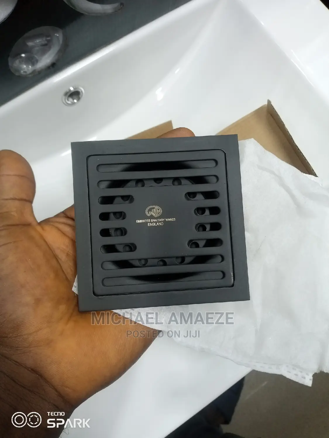Emirates Black Floor Drain