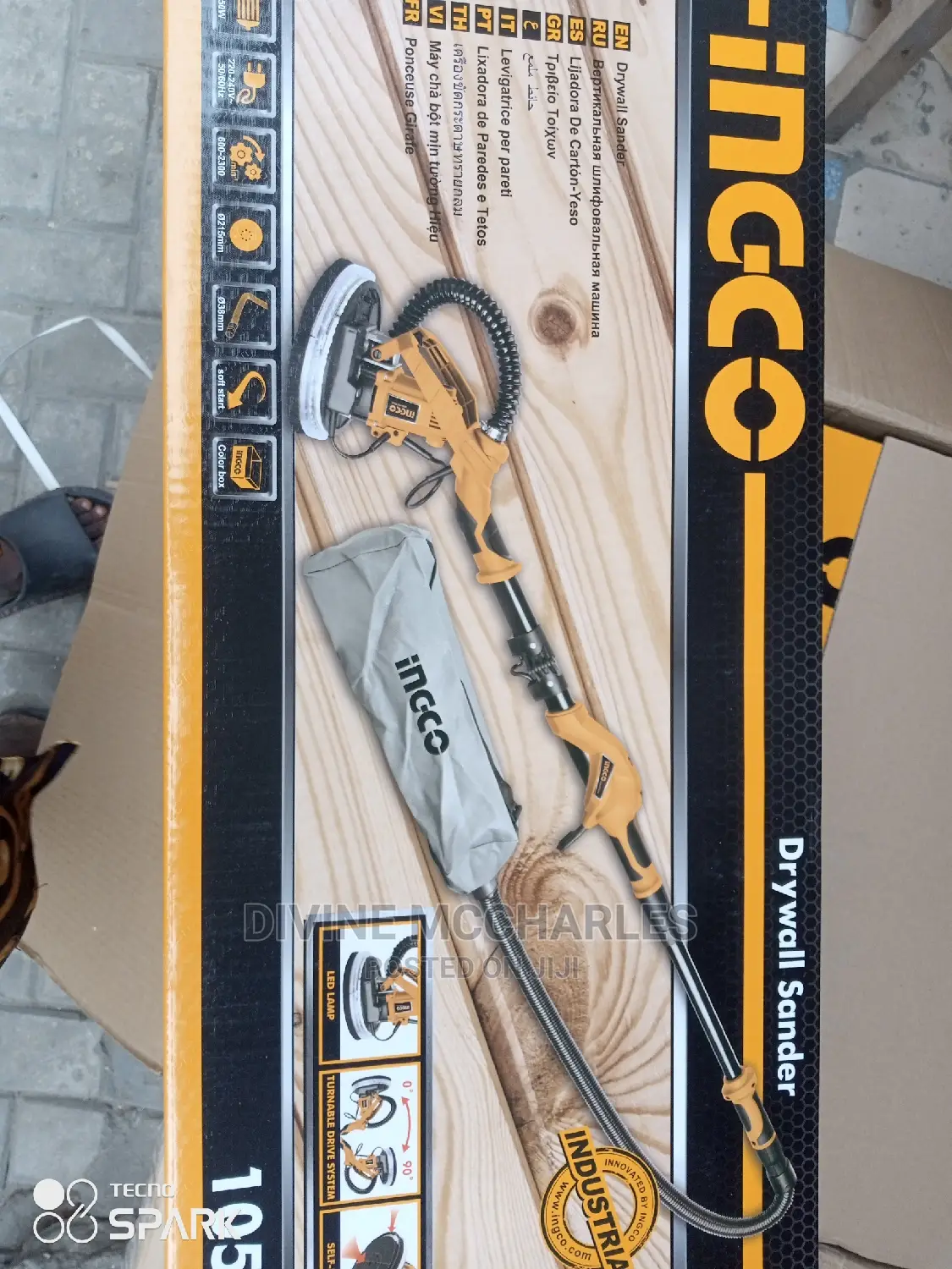 1050w Ingco Drywall Sander