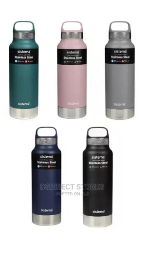 Sistema Hydrate Multicolour Stainless Steel Bottle - 1000ml