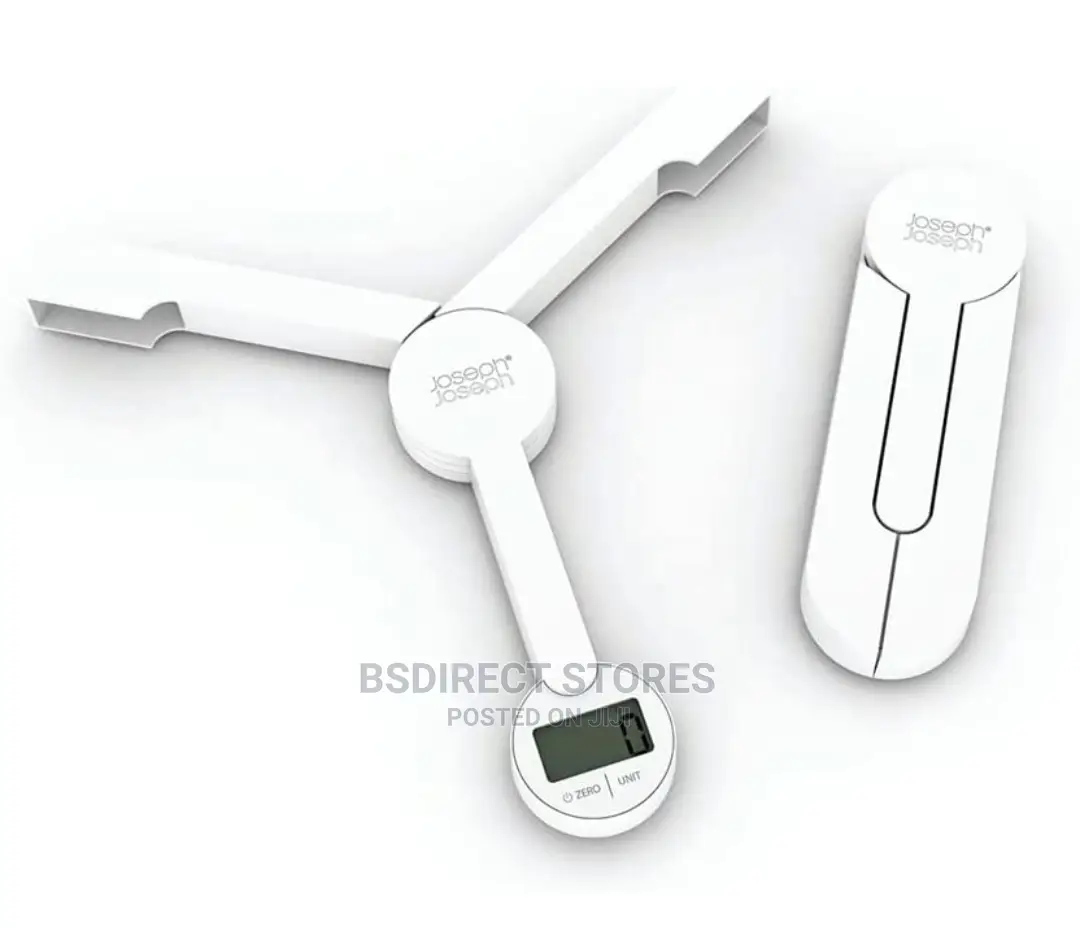 Joseph Joseph Triscale Compact Folding Digital Scale, White